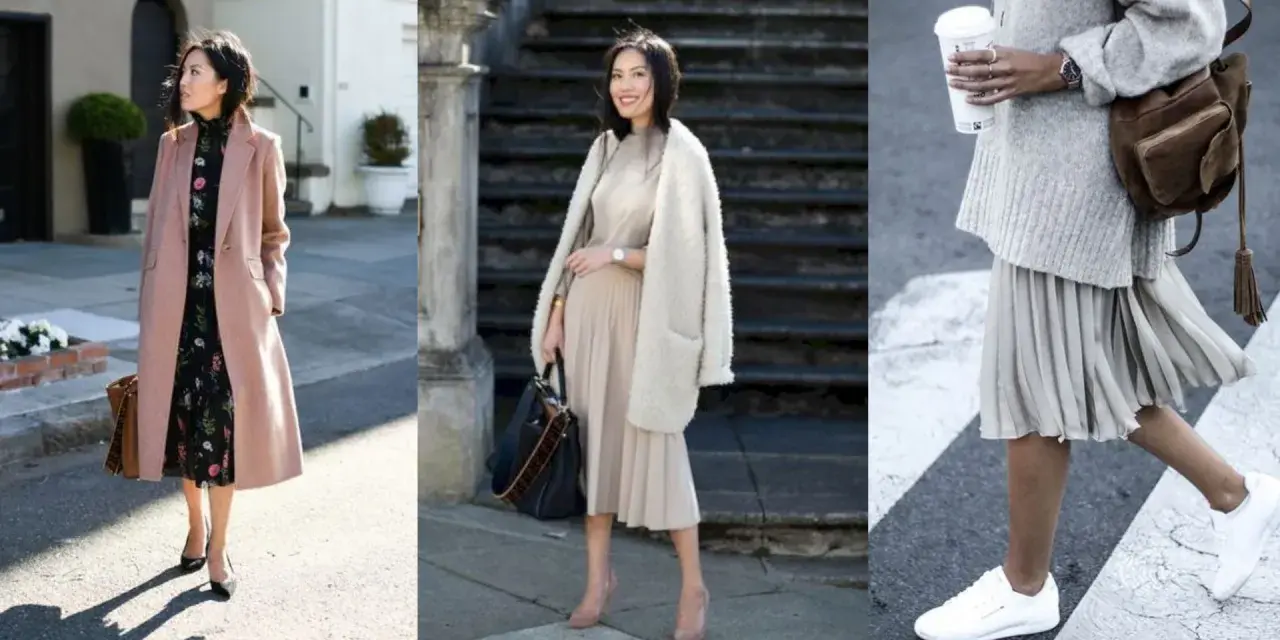 Eleganckie stylizacje ze spódnicą za kolano: szpilki, botki i sneakersy. Jakie buty do spódnicy za kolano? Oto inspiracje.
