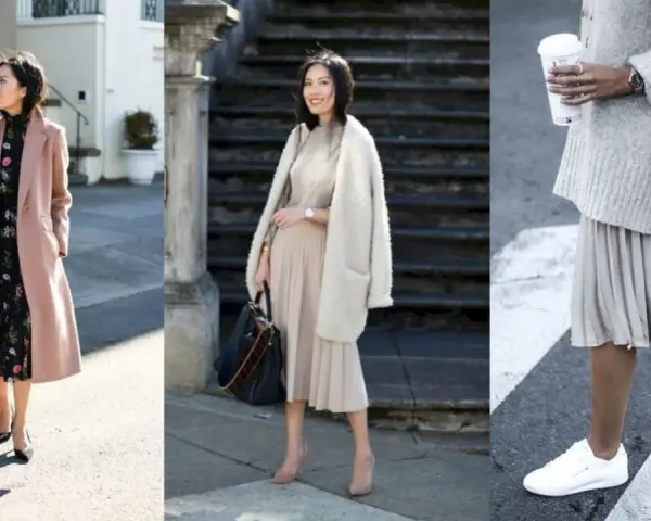 Eleganckie stylizacje ze spódnicą za kolano: szpilki, botki i sneakersy. Jakie buty do spódnicy za kolano? Oto inspiracje.